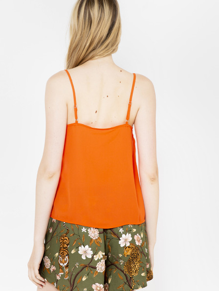 CAMAIEU Orangefarbenes Damen-Top CAMAIEU