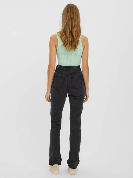 Vero Moda Mintfarbenes geripptes Crop-Top VERO MODA Fibly