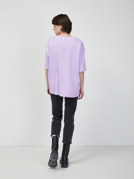 Vero Moda Hellviolettes Oversized-T-Shirt VERO MODA Skye Cody