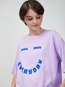 Vero Moda Hellviolettes Oversized-T-Shirt VERO MODA Skye Cody