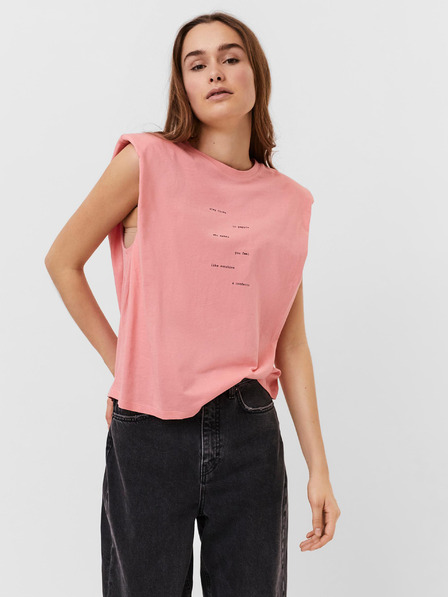 Vero Moda Rosa T-Shirt mit VERO MODA Hollie