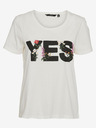 Vero Moda Weißes Damen-T-Shirt VERO MODA Uda