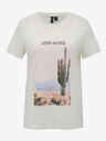Vero Moda Weißes VERO MODA T-Shirt mit Wüstenmuster