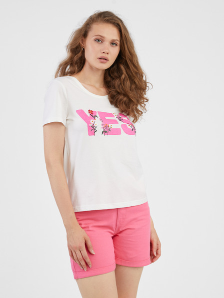 Vero Moda Weißes Damen-T-Shirt VERO MODA Uda