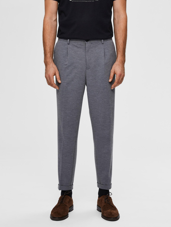 SELECTED Graue abgeschnittene Hose Selected Homme-Jim