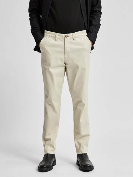 SELECTED Cremefarbene Chino-Hose Selected Homme Miles