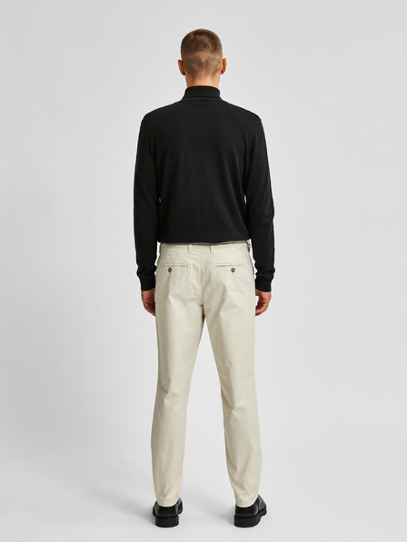 SELECTED Cremefarbene Chino-Hose Selected Homme Miles