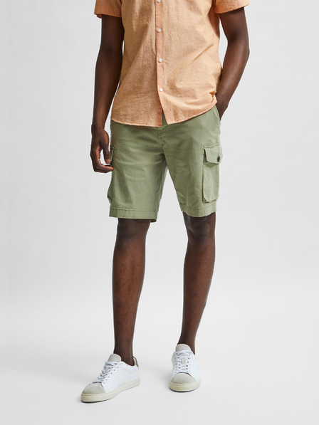SELECTED Hellgrüne Shorts mit Taschen Selected Homme Marcos