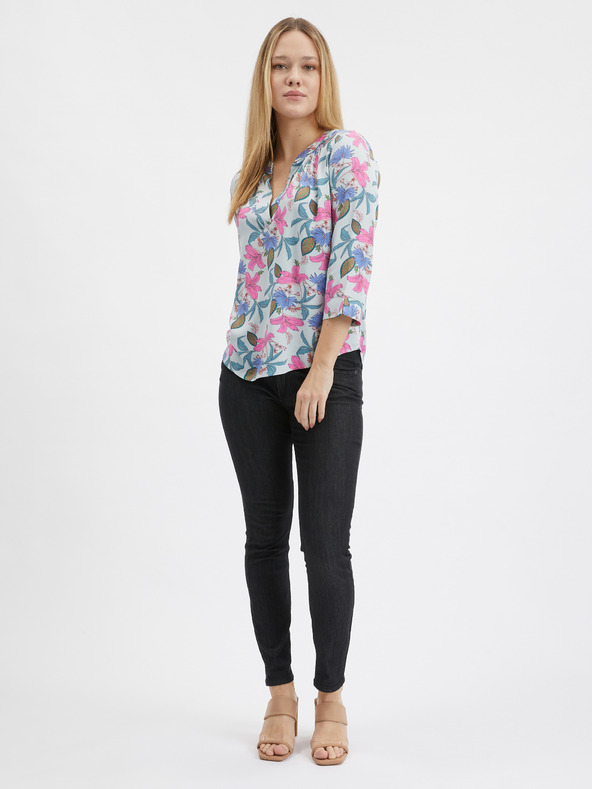 Orsay Hellblaue Damenbluse ORSAY