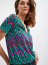 Orsay Rosa und grün gemustertes Damen-Shirt ORSAY