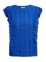 Orsay Blaues Damenshirt mit Rüsche ORSAY