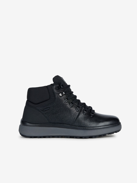 Geox Schwarze Herren-Stiefeletten aus Leder Geox Granito