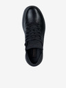 Geox Schwarze Herren-Stiefeletten aus Leder Geox Granito