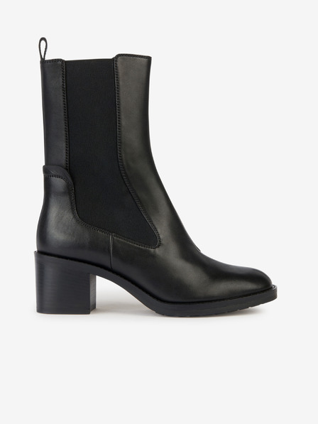 Geox Schwarze Damen Lederstiefel Geox Giulila