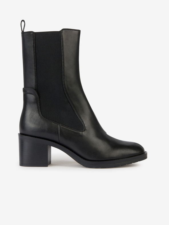 Geox Schwarze Damen Lederstiefel Geox Giulila