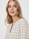 Vero Moda Weiß und beige kariertes Kleid VERO MODA Kimi