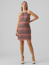 Vero Moda Braunes gemustertes Damenkleid VERO MODA Dicte