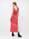 Vero Moda Rot gestreiftes Basic-Maxikleid mit Knöpfen und Schlitzen VERO MODA Daina