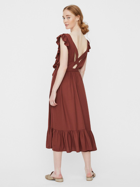 Vero Moda Braunes Midikleid VERO MODA Odette