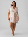 Vero Moda Curve Orange-weißes gemustertes Kleid für Frauen von VERO MODA CURVE Dora