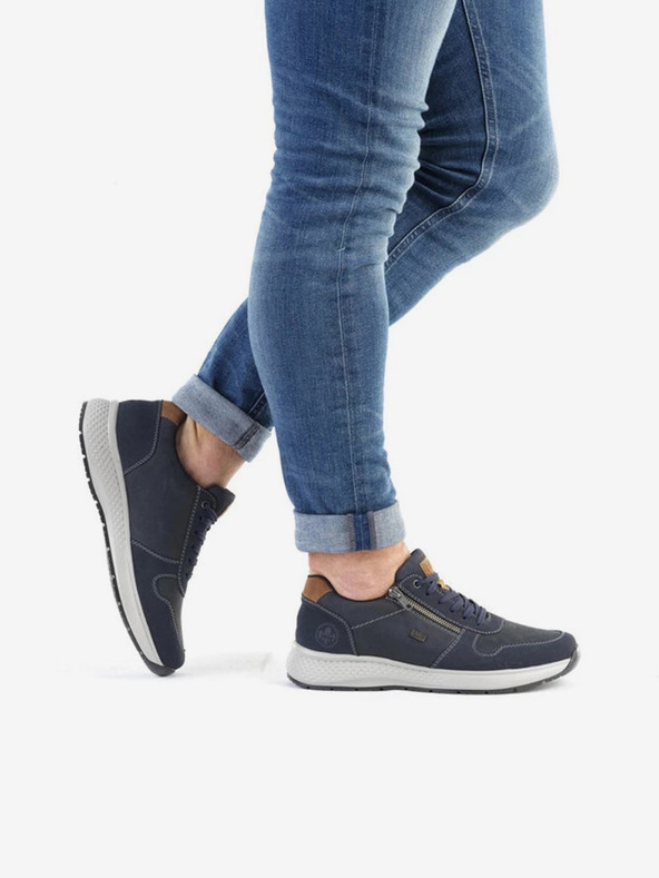 Rieker Blaue Herren-Halbstiefel mit Lederdetails Rieker