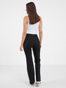 ONLY Schwarze Damenhose mit ausgestelltem Schnitt ONLY Peach
