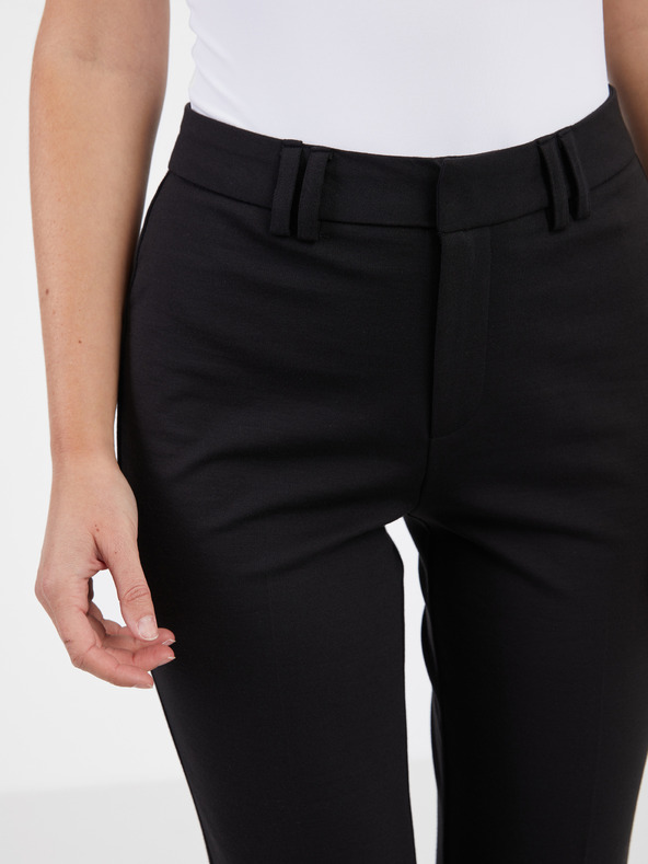 ONLY Schwarze Damenhose mit ausgestelltem Schnitt ONLY Peach