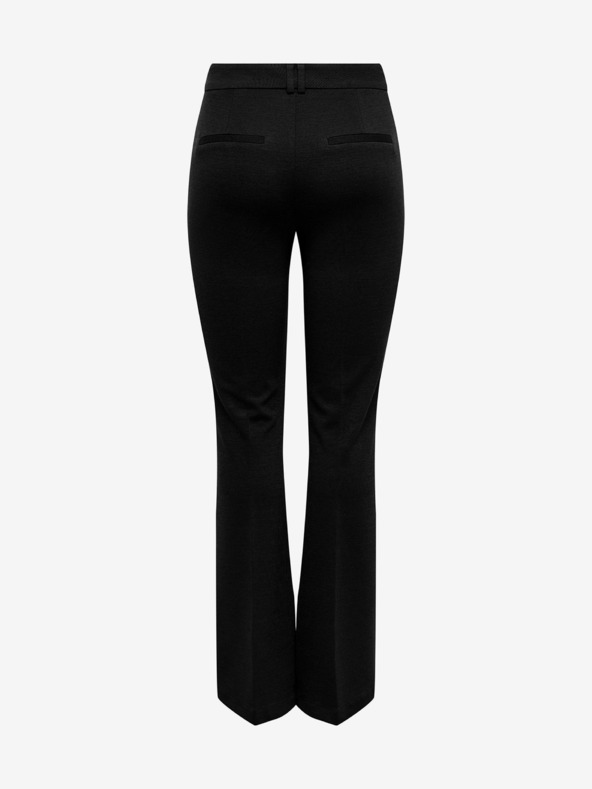 ONLY Schwarze Damenhose mit ausgestelltem Schnitt ONLY Peach