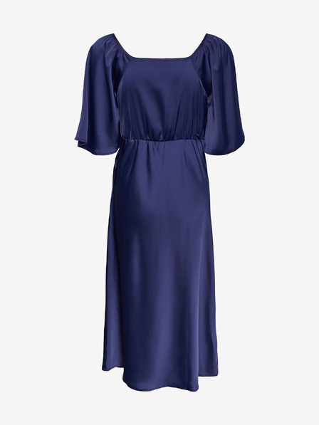 Y.A.S Dunkelblaues Satin-Midikleid für Damen Y.A.S Athena