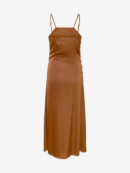 Y.A.S Braunes Damen-Midikleid Y.A.S Athena