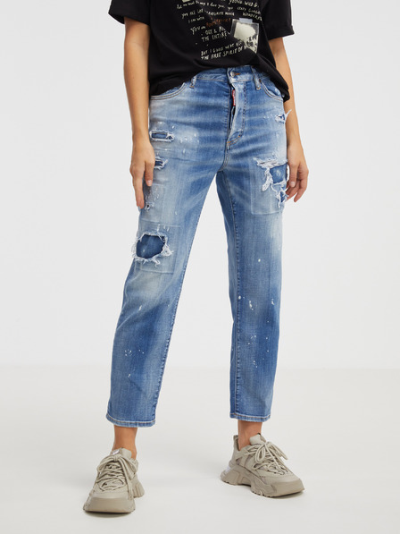 DSQUARED2 Blaue Mom Fit Jeans für Damen DSQUARED2