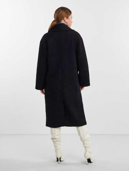 Y.A.S Schwarzer Mantel aus Wollgemisch für Damen Y.A.S Mila