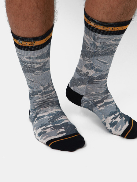 XPOOOS Blaue gemusterte Socken für Herren XPOOOS