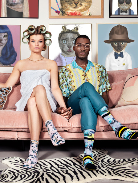 XPOOOS Blaue XPOOOS-Socken für Männer
