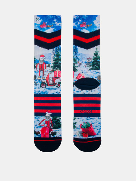 XPOOOS Rote und blaue Herrensocken XPOOOS