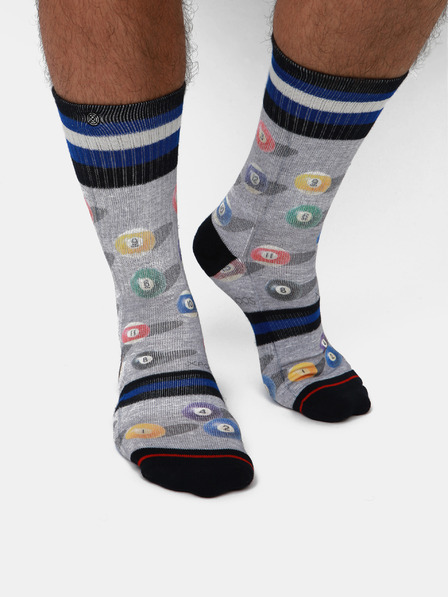 XPOOOS Graue gemusterte Herrensocken XPOOOS