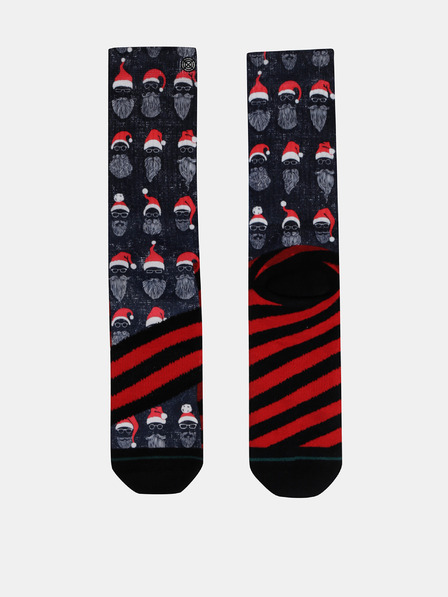 XPOOOS Dunkelblaue Herrensocken mit Weihnachtsmotiv XPOOOS