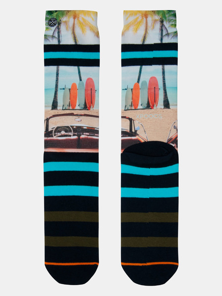 XPOOOS Schwarze und blaue Herrensocken XPOOOS