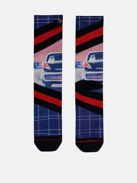 XPOOOS Rote und blaue Herrensocken XPOOOS