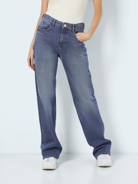 Noisy May Dunkelblaue Damenjeans mit weitem Bein Noisy May Yolanda