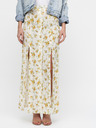Miss Selfridge Cremefarbener geblümter Maxirock mit Schlitzen Miss Selfridge