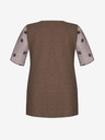 Rinascimento Rosa und goldfarbenes Damen-T-Shirt mit Schleife Rinascimento