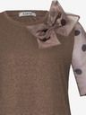 Rinascimento Rosa und goldfarbenes Damen-T-Shirt mit Schleife Rinascimento