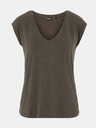 Pieces Khakifarbenes Basic-T-Shirt Pieces Kamala