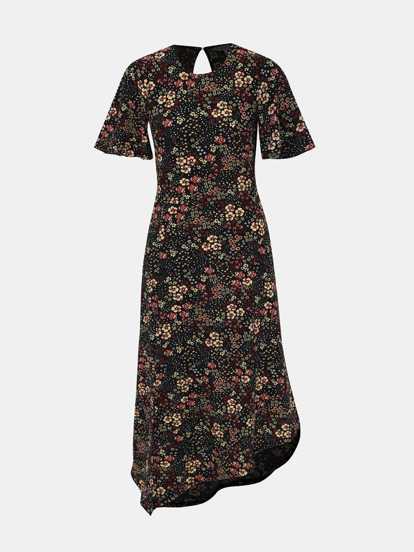 Miss Selfridge Schwarzes Blümchenkleid Miss Selfridge