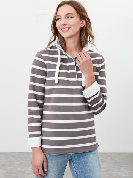 Tom Joule Tom Joule Grau-weiß gestreiftes Damen-Sweatshirt