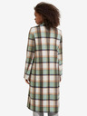 Scotch & Soda Grüner karierter Damen-Wintermantel mit Wollmischung Scotch & Soda