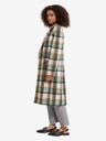 Scotch & Soda Grüner karierter Damen-Wintermantel mit Wollmischung Scotch & Soda