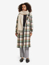 Scotch & Soda Grüner karierter Damen-Wintermantel mit Wollmischung Scotch & Soda
