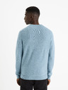 Celio Hellblauer Herren-Basic-Pullover Celio Femoon